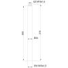Przedłużka do deszczownicy invena 30cm chrom                