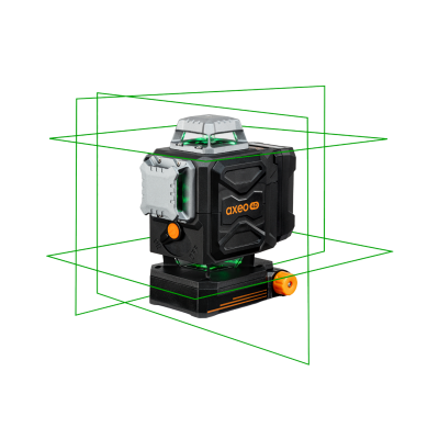 Laser wielopłaszczyznowy 4*360 axeo 4d green                