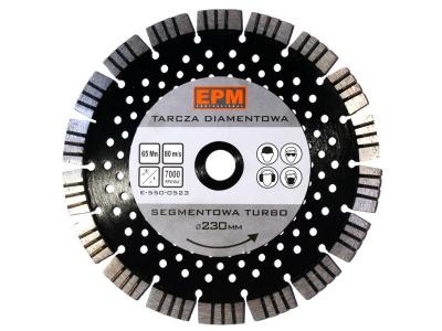 Tarcza diamentowa segmentowa turbo z otworami chłodzą. 230mm