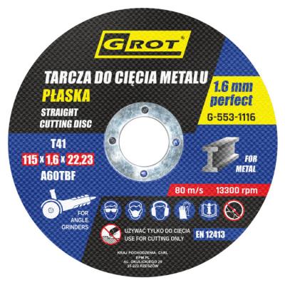 Tarcza płaska t1a 115*1.6*22 koplet 10 sztuk