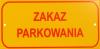 Tablica mała 10*20cm zakaz parkowania