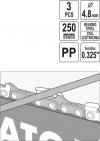 Prowadnik z pilnikiem do ostrzenia łańcuchów 4.8mm