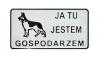 Tablica 15*29cm ja tu jestem gospodarzem