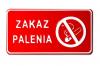 Tablica 15*29cm zakaz palenia